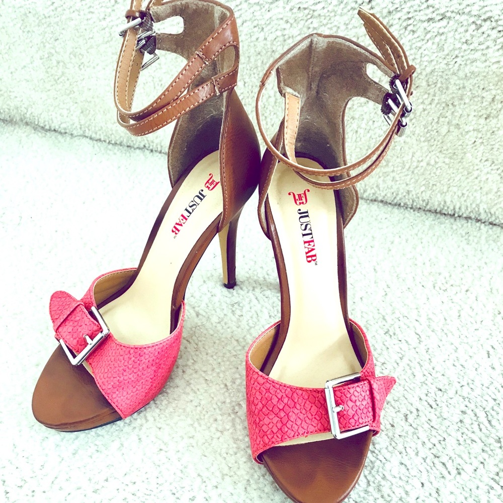 JUSTFAB 4.5” high heels -size 7